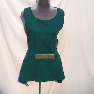 💕NWT💕 Just One Hunter green peplum top size 2X